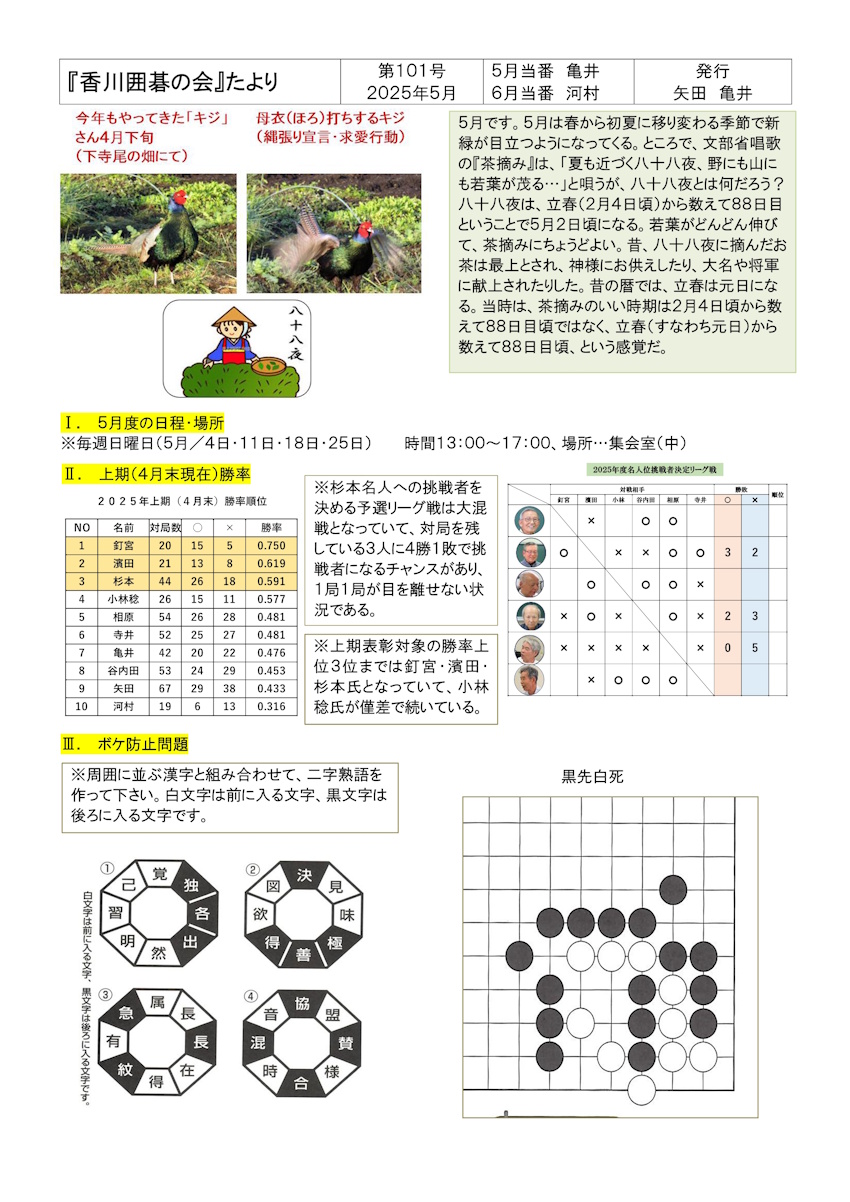 囲碁の会たより１０１/１