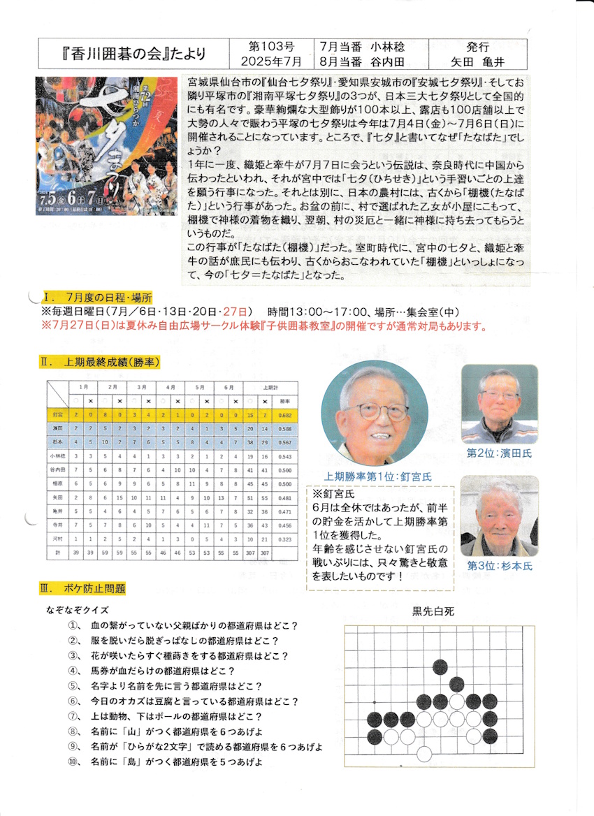 囲碁の会たより１０３/１