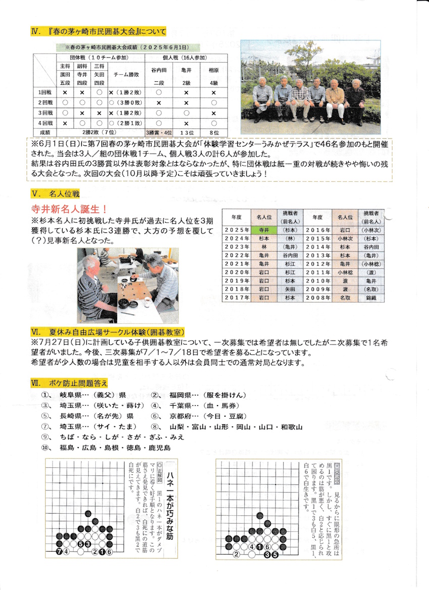 囲碁の会たより１０３/２